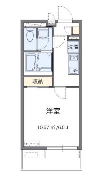 レオネクストアンビエントII(1K/1階)の間取り写真