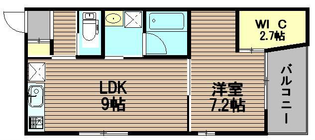 アクアリウスⅡ(1LDK/1階)の間取り写真