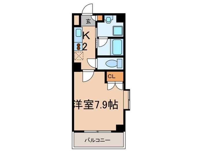 シティライフ望ヶ丘(1K/3階)の間取り写真