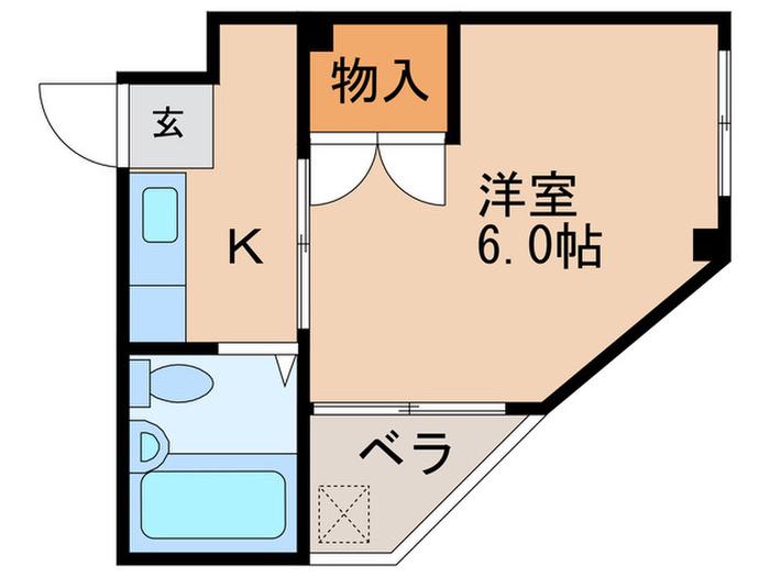 Tヴィレッジ(1K/3階)の間取り写真