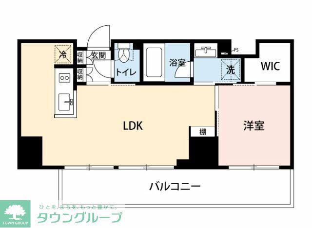 EKISM さいたま新都心(1LDK/6階)の間取り写真