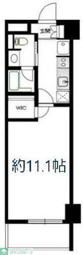 COMODO鶴見中央(1K/2階)の間取り写真
