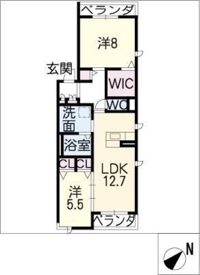 フォルテ(2LDK/3階)の間取り写真