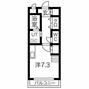 ワイズ東別院(ワンルーム/5階)の間取り写真