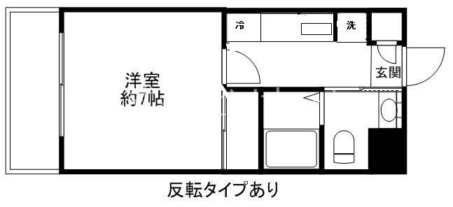 ピウフェリーチェ(1K/3階)の間取り写真