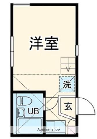 ユナイトステージ汐入弐番館(ワンルーム/1階)の間取り写真