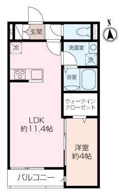 ALTIRA池袋本町(1LDK/2階)の間取り写真