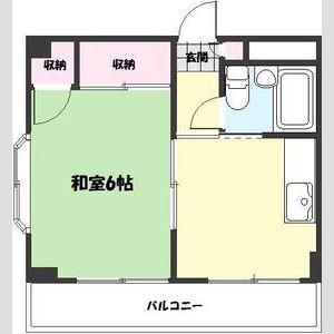 第三藤ホームビル(1K/5階)の間取り写真