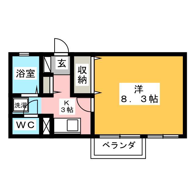 リトルFX(1K/1階)の間取り写真