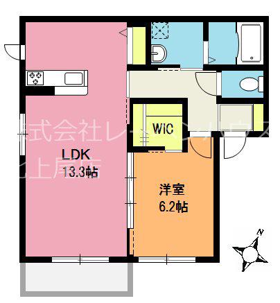 ベルドミール(1LDK/2階)の間取り写真