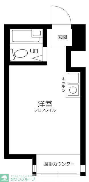 メトリブ三軒茶屋(ワンルーム/2階)の間取り写真