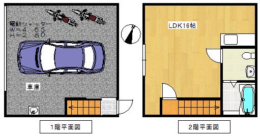 T-BASE MIZUHO(1LDK/1階)の間取り写真