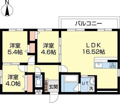 HS313(3LDK/4階)の間取り写真