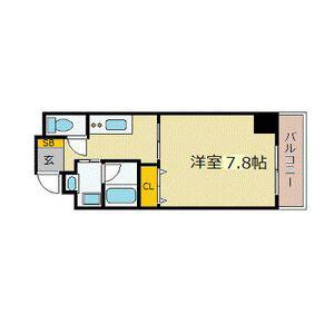 エクセル姫路(1K/1階)の間取り写真