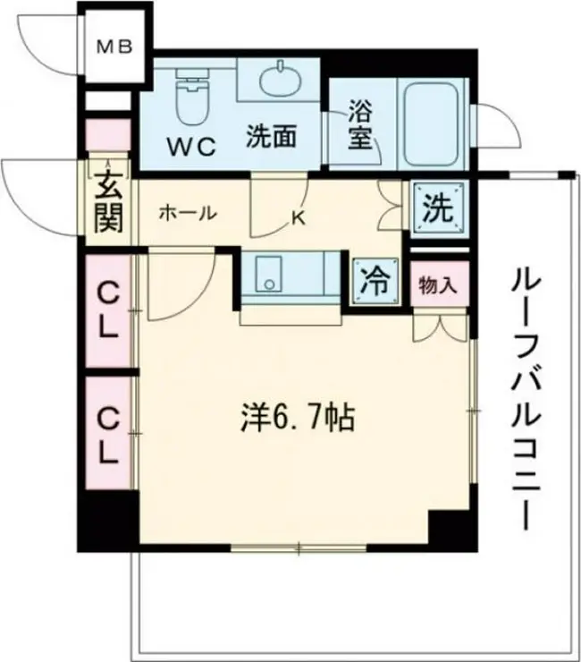 スパシエ練馬アヴィニティー 8階階 間取り