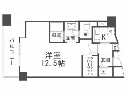 ユーフォリウム・マタマ(1K/10階)の間取り写真