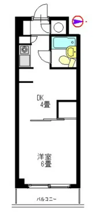 ヴェラハイツ恵比寿 4階階 間取り