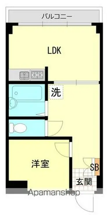 新大橋永谷マンション 8階階 間取り