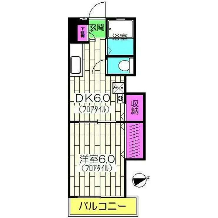 冬木マンション 3階階 間取り