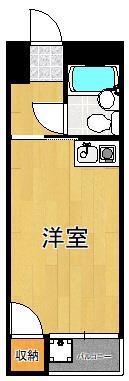 アルゴ境川(ワンルーム/1階)の間取り写真