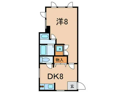WING FURUYA(1DK/2階)の間取り写真