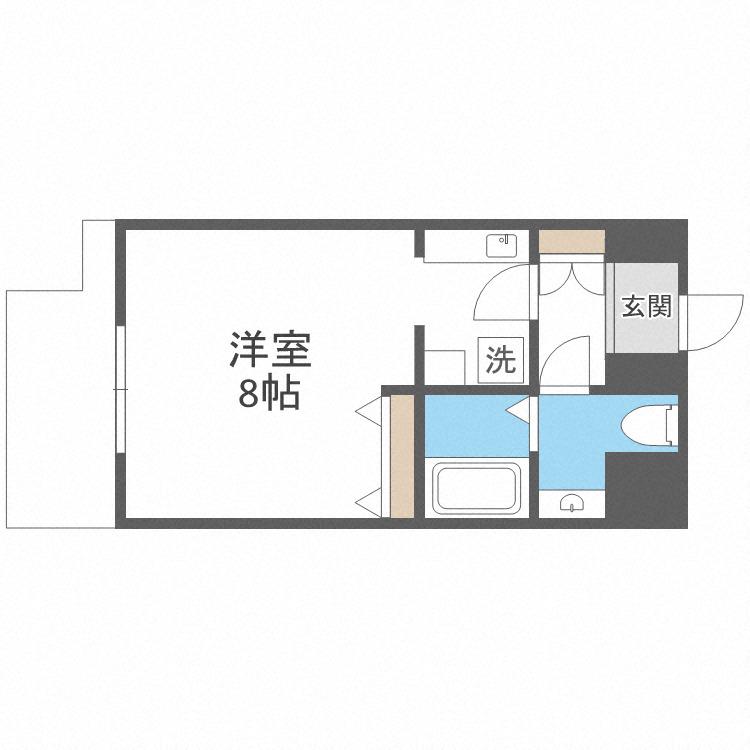 レグルス阿倍野(1K/10階)の間取り写真