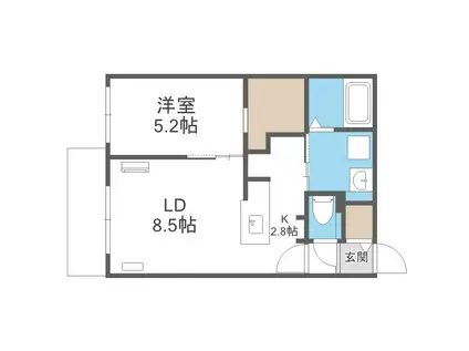 LEJONS GARDEN(1LDK/2階)の間取り写真