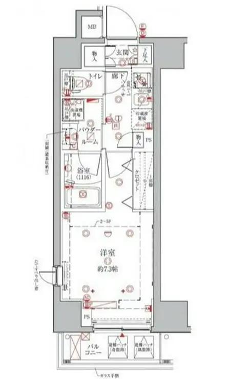 クレイシアIDZ三田 3階階 間取り