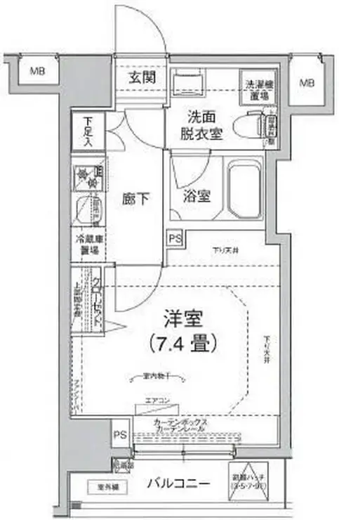 アイルイマージュ錦糸町 4階階 間取り