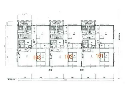 フェリーチェA(2DK/1階)の間取り写真