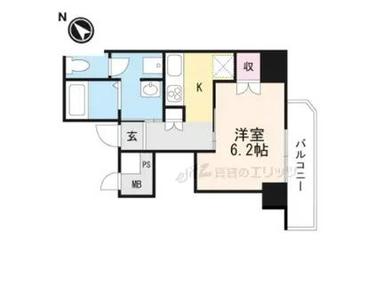 SURF ISLAND SAN SEBASTIAN(1K/5階)の間取り写真