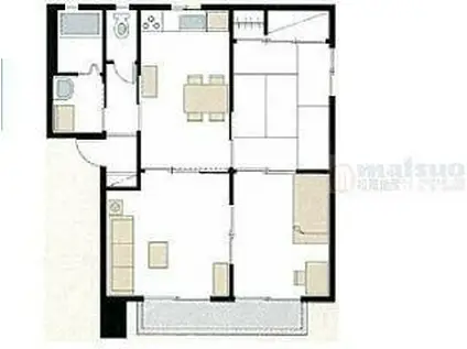 サンクレストVII(3DK/1階)の間取り写真