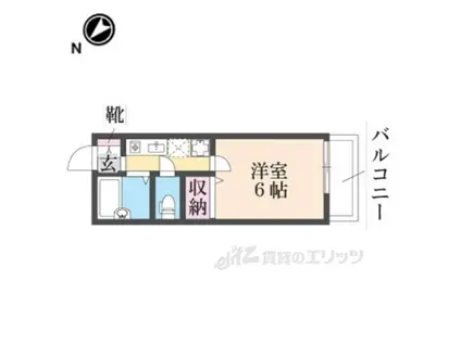 マークスクエア(1K/1階)の間取り写真