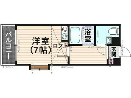 エムアイセレクション(ワンルーム/3階)の間取り写真