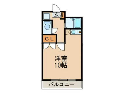 サンシャイン星ヶ丘(ワンルーム/3階)の間取り写真