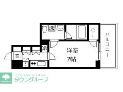 クレヴィスタ錦糸町(1K/7階)の間取り写真