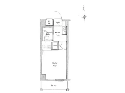SOCIETY MIYAMAEDAIRA(1K/5階)の間取り写真