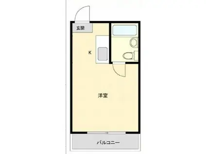 メゾン・ド・モンターニュ(ワンルーム/5階)の間取り写真