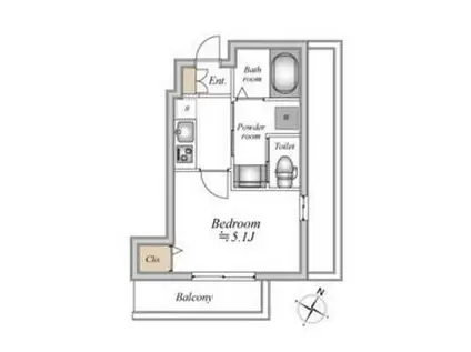 ザ・フォレスト明大前(1K/3階)の間取り写真