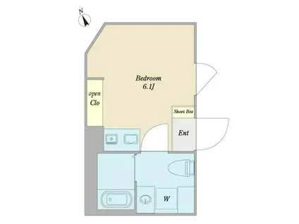 OPERAGARDEN(ワンルーム/5階)の間取り写真