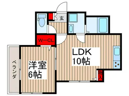 サンセラヴィ(1LDK/1階)の間取り写真