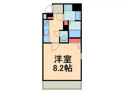 レオーネ森下駅前(1K/3階)の間取り写真