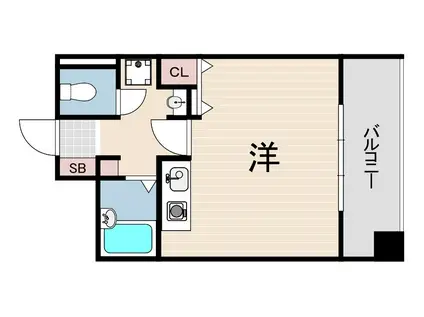 エクシード武庫之荘Ⅱ(ワンルーム/4階)の間取り写真