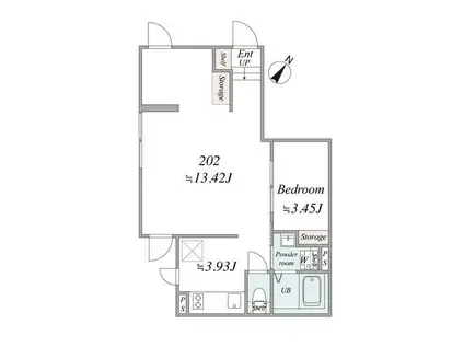 PREAS SHIBUYAHONMACHI(2LDK/1階)の間取り写真