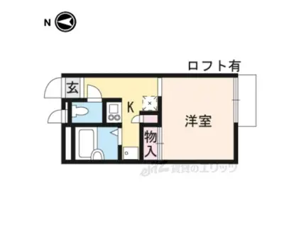 レオパレスMIMINASHI(1K/2階)の間取り写真