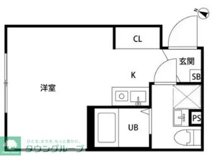 GOOD CRAFT KANAMACHI(ワンルーム/1階)の間取り写真