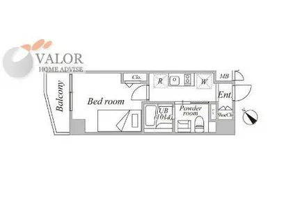 ログ横浜駅東(1K/8階)の間取り写真