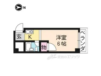 サイトウビル(1K/7階)の間取り写真