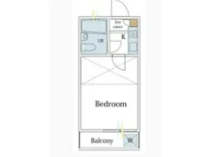 セリハシ笹塚(1K/2階)の間取り写真