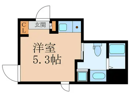 CONTEL SANGENJAYA(ワンルーム/3階)の間取り写真